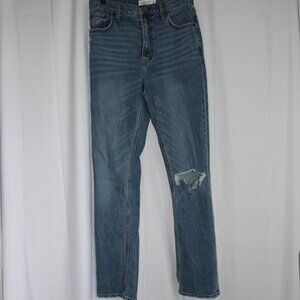 Abercrombie & Fitch Jeans The 90's Slim Straight Ultra High Rise Distressed 28